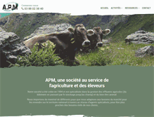 Tablet Screenshot of a-p-m.fr